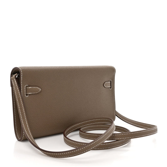 Hermès Epsom Kelly Wallet To Go Etoupe 2024 – 20 x 11.5 x 2.5 cm | Palladium Hardware