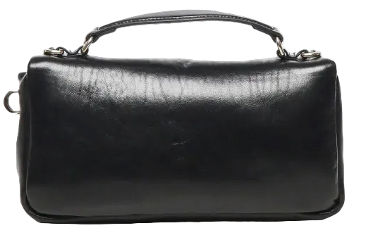 Gucci Milano Schultertasche – Schwarzes Glattleder – Damenhandtasche / Umhängetasche