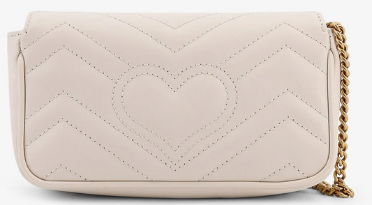 Gucci Marmont Mini White 2024 Damen-Schultertasche Matelassé • Gebraucht