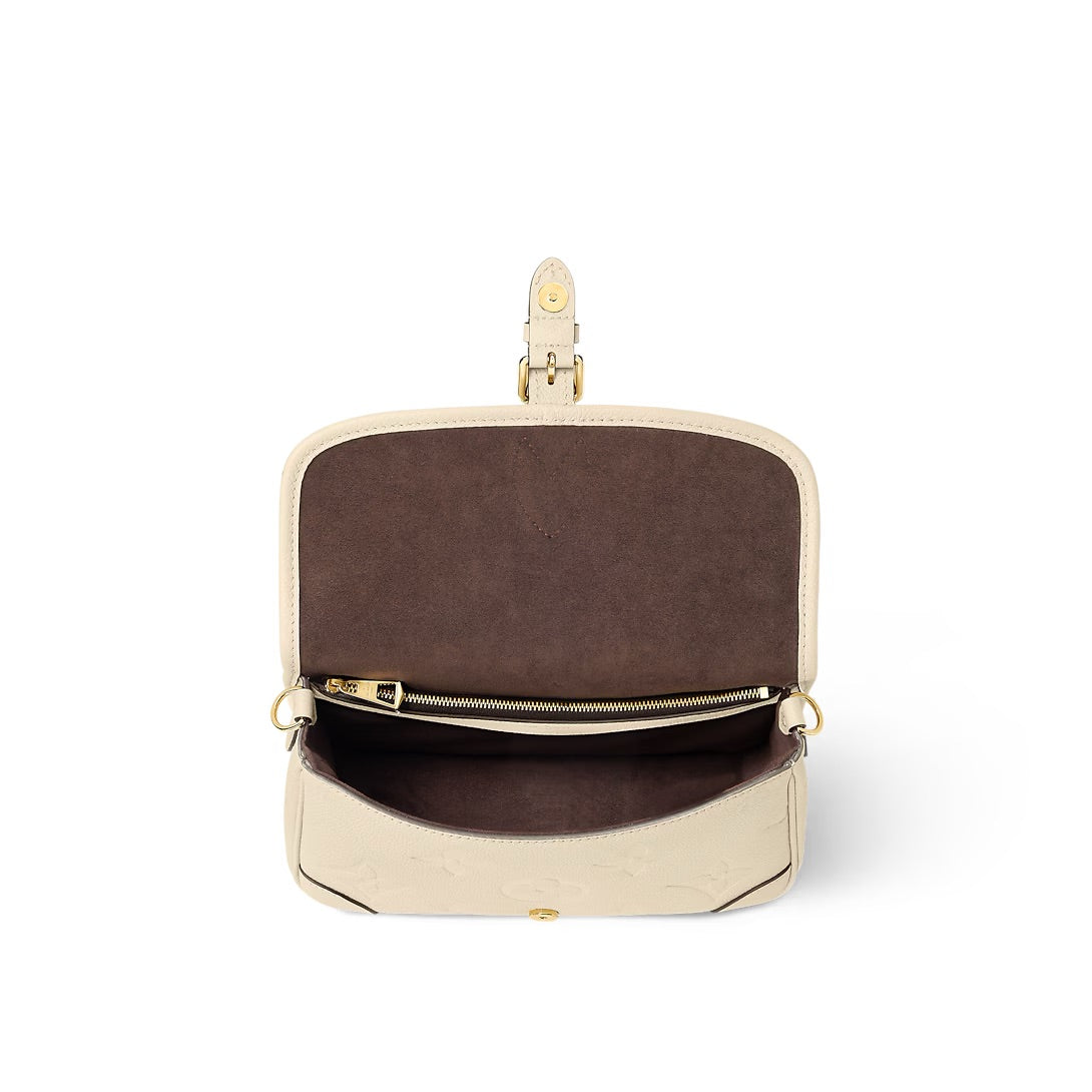 Louis Vuitton Diane Tasche Creme Beige Monogramm Empreinte Leder 