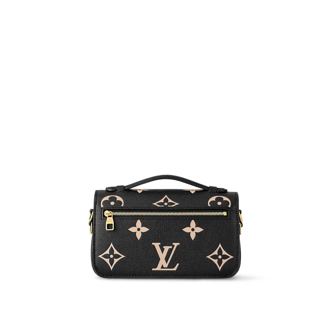 LLouis Vuitton Pochette Métis East-West Noir/Beige Monogram Empreinte (M46596)