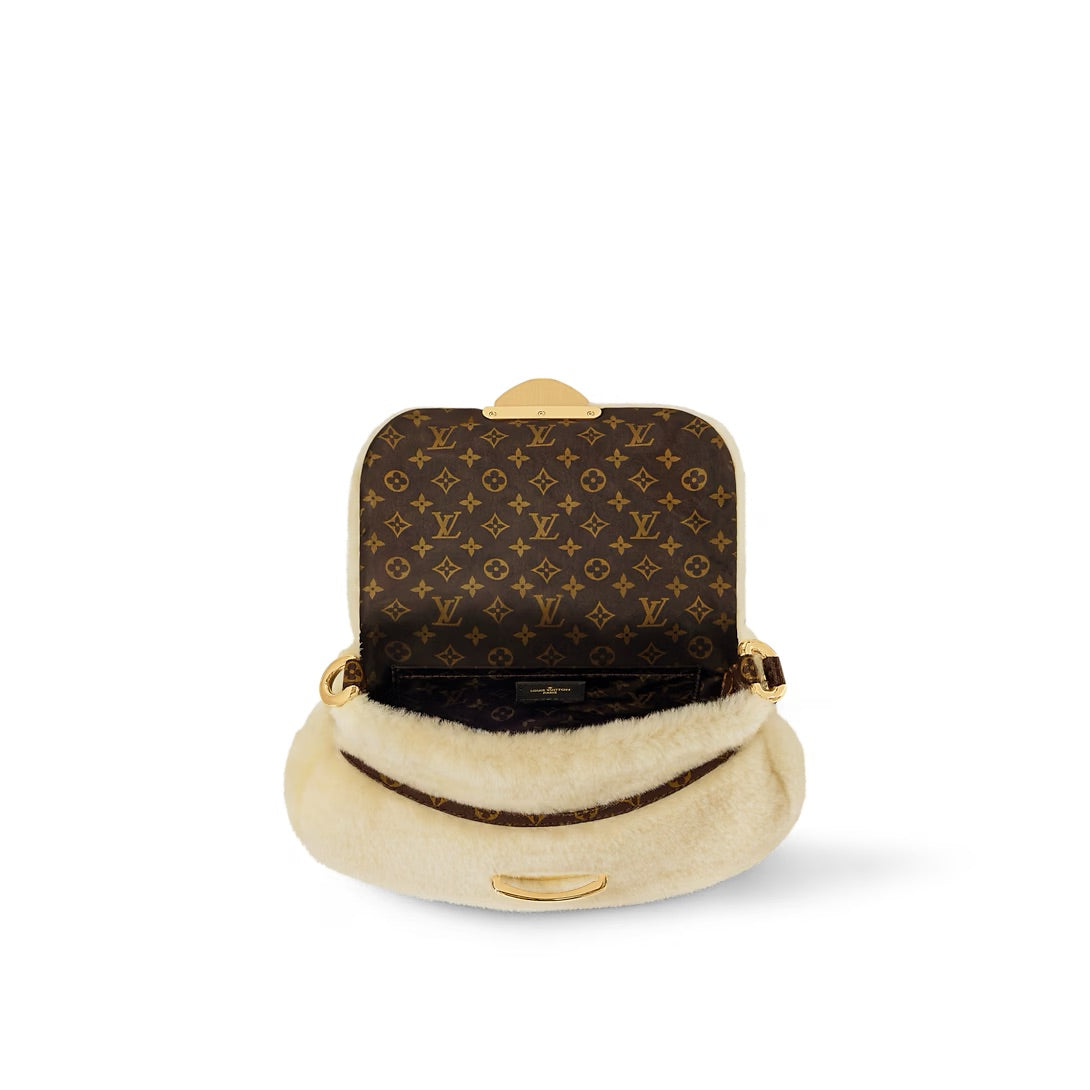 Louis Vuitton Sunset Umhängetasche Creme farbenes beschichtetes Canvas (M12097) 