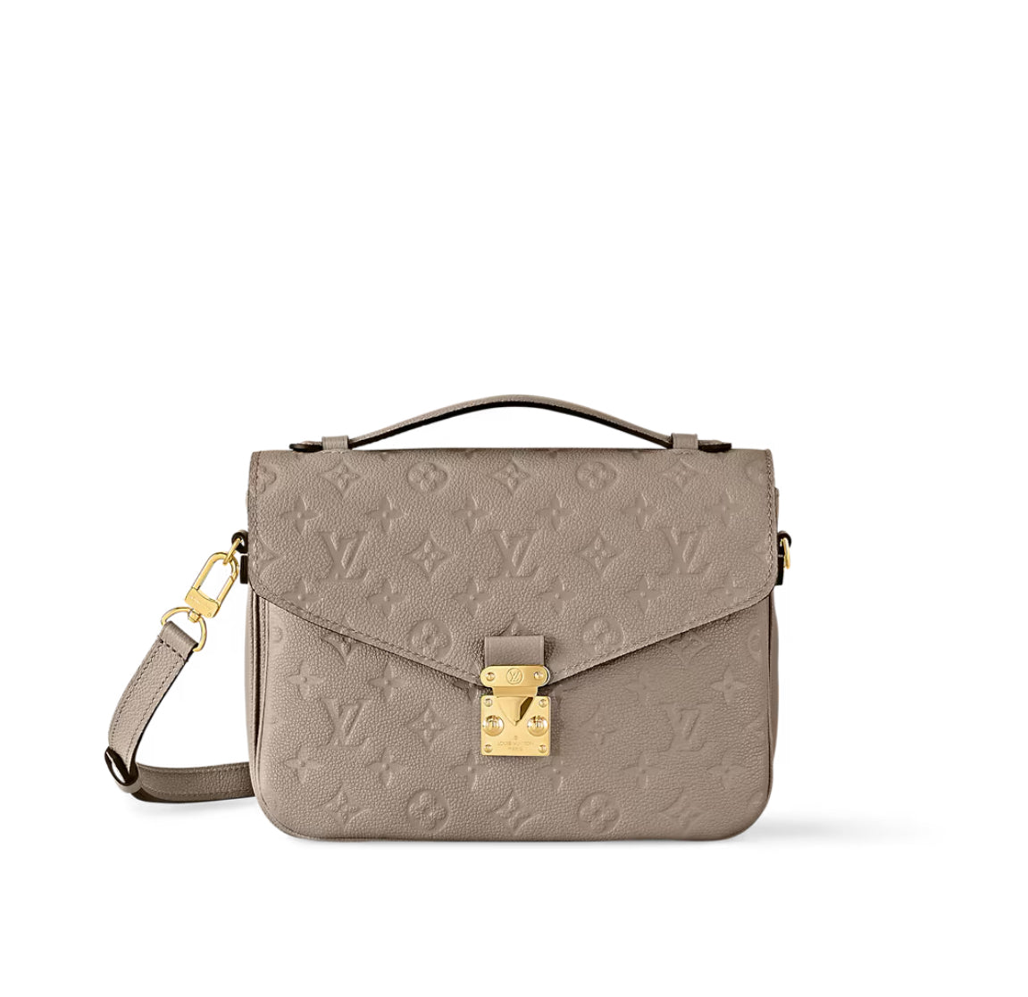 Louis Vuitton Pochette Métis Umhängetasche Monogram Empreinte Leder in Dune Beige